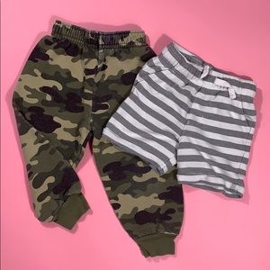 LOT of 2 sweatpants bottoms Boys size 2T